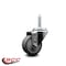 Service Caster 3 Inch Thermoplastic  Rubber Wheel Swivel 58 Inch Threaded Stem Caster Service Caster SCC-TS20S314-TPRB-58212 - alternate 4